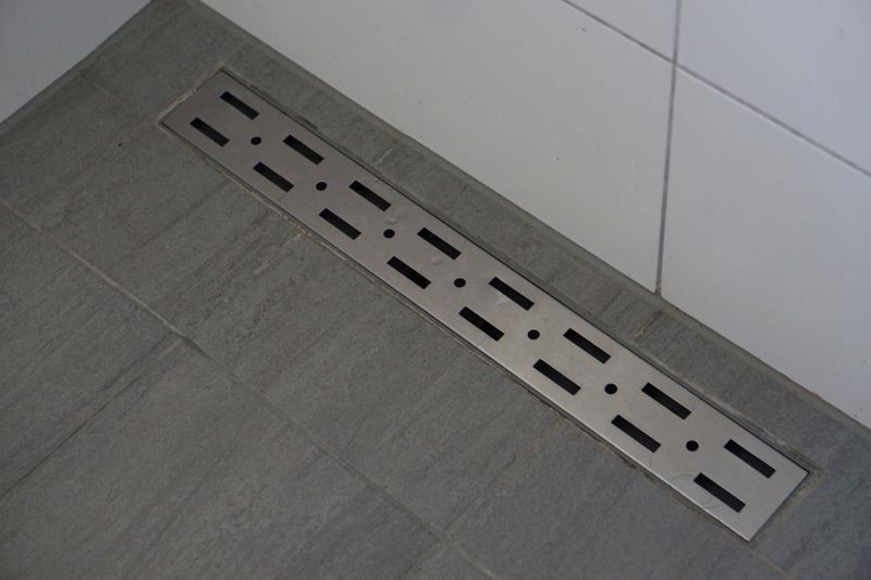 Minimalist Shower with Hidden Drain